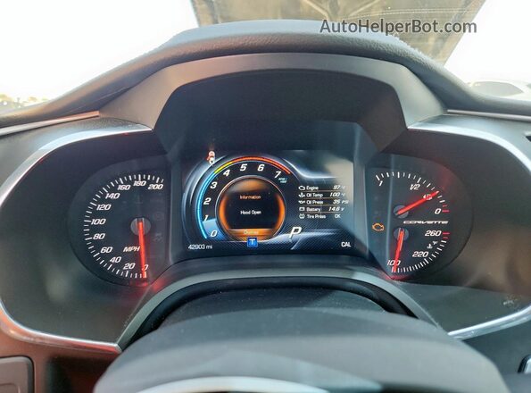 1G1YB2D76K5112185 2019 CHEVROLET CORVETTE Black 