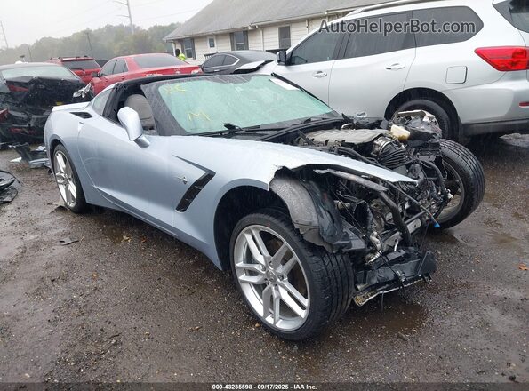 1G1YC2D75H5107680 2017 CHEVROLET CORVETTE Light Blue Вид задньої частини салону