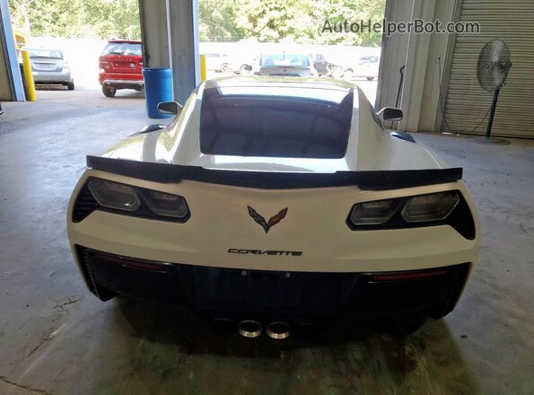 1G1YP2D69K5604170 2019 CHEVROLET CORVETTE White Rear view