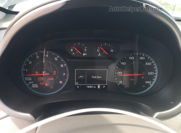 1G1ZB5ST1KF105029 2019 CHEVROLET MALIBU Black Вид щитка приладів