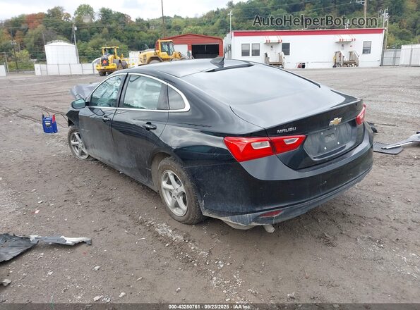1G1ZB5ST7JF216988 2018 CHEVROLET MALIBU Black Tył lewy