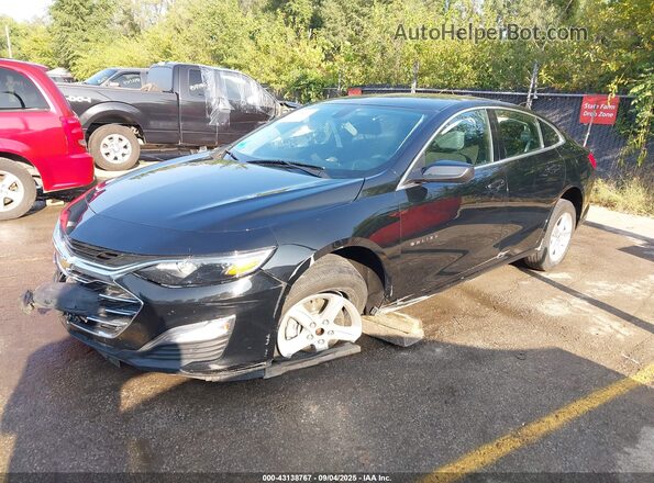 1G1ZC5ST8NF185043 2022 CHEVROLET MALIBU Black წინა მარცხენა ხედი სამი მეოთხედიდან
