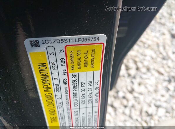 1G1ZD5ST1LF068754 2020 CHEVROLET MALIBU Black Շարժիչի բաժամունքի տեսք