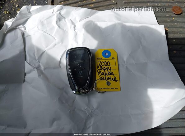 1G1ZD5ST5LF077778 2020 CHEVROLET MALIBU Gray წინა პანელის ხედი