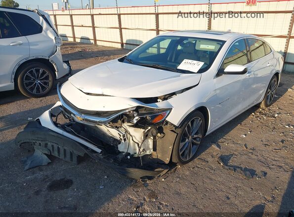 1G1ZD5ST9MF004463 2021 CHEVROLET MALIBU Белый Передняя левая четверть