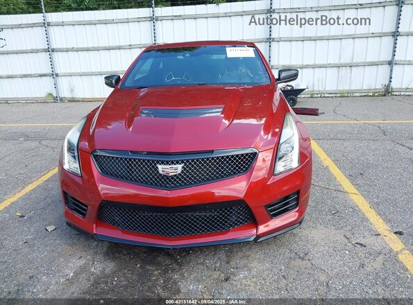 1G6AN1RY5G0100547 2016 CADILLAC ATS-V Burgundy Vista del cuadro de instrumentos