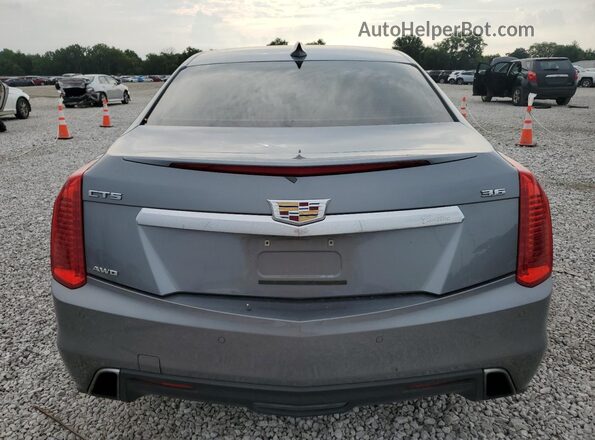 1G6AX5SSXJ0164209 2018 CADILLAC CTS Charcoal უკანა ხედი
