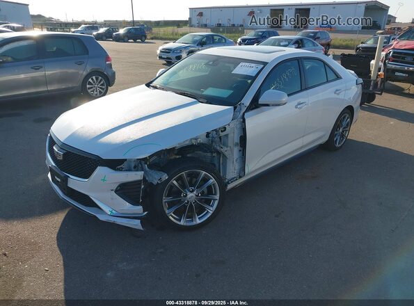 1G6DG5RK9M0106406 2021 CADILLAC CT4 Белый Передняя левая четверть