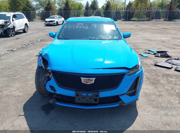 1G6DR5RW2N0119660 2022 CADILLAC CT5 Blue Rear interior view