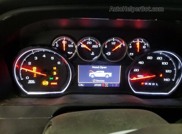 1GC4YLE72NF288531 2022 CHEVROLET SILVERADO Silver Սարքավորումների վահանակի տեսք