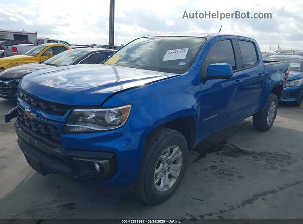 1GCGSCEA3N1177266 2022 CHEVROLET COLORADO Blue Vista tres cuartos delantera izquierda