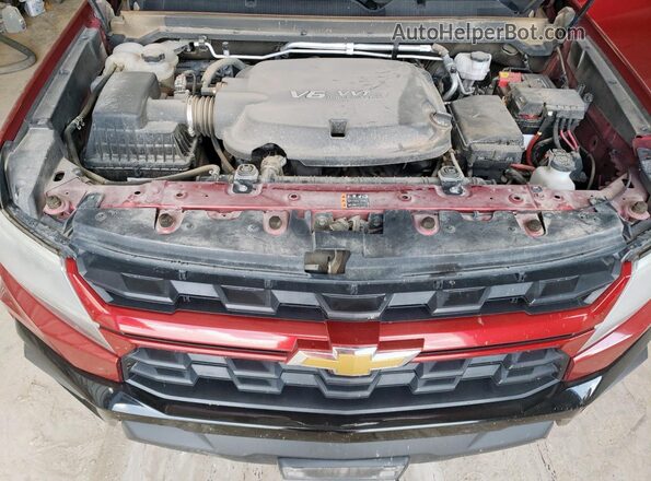 1GCGSCEN0M1263667 2021 CHEVROLET COLORADO Red უკანა სალონის ხედი