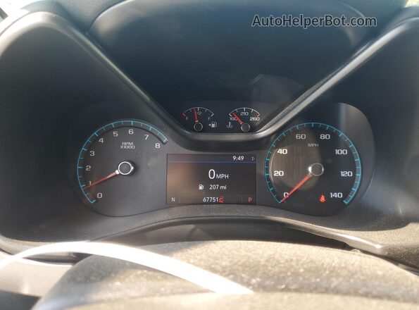 1GCGSCEN9L1207001 2020 CHEVROLET COLORADO Silver Instrument cluster view
