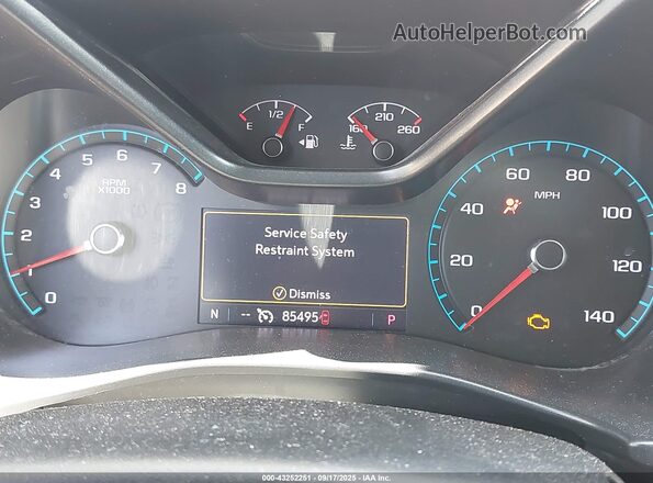 1GCGSDEN9K1314005 2019 CHEVROLET COLORADO White უკანა სავარძლების ხედი