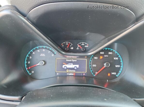 1GCGTCEN7K1220664 2019 CHEVROLET COLORADO White Вид щитка приладів