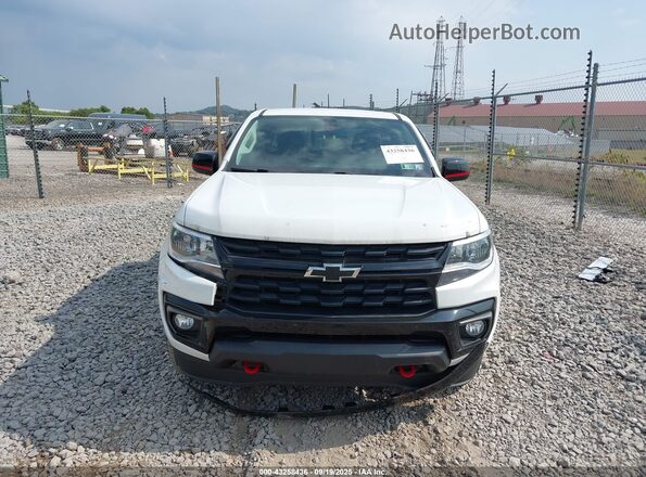 1GCGTCENXM1221181 2021 CHEVROLET COLORADO White Vista del cuadro de instrumentos