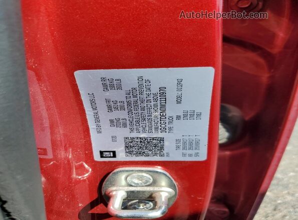 1GCGTDEN0M1110970 2021 CHEVROLET COLORADO Red Widok komory silnika