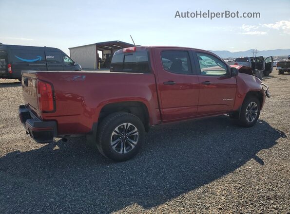 1GCGTDEN0M1110970 2021 CHEVROLET COLORADO Red Tył prawy