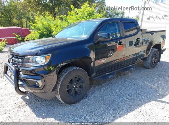 1GCGTDEN0M1257015 2021 CHEVROLET COLORADO Black წინა მარცხენა ხედი სამი მეოთხედიდან