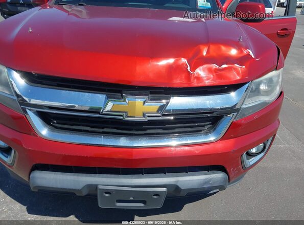 1GCHSCEA4G1367889 2016 CHEVROLET COLORADO Red Widok z przodu