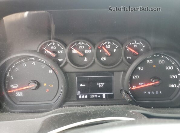 1GCPAAEK9RZ266508 2024 CHEVROLET SILVERADO Белый Вид щитка приборов