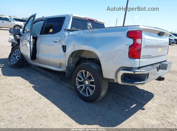 1GCPACEDXNZ514272 2022 CHEVROLET SILVERADO Серебряный Задняя левая четверть