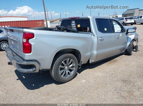 1GCPACEDXNZ514272 2022 CHEVROLET SILVERADO Серебряный Задняя правая четверть
