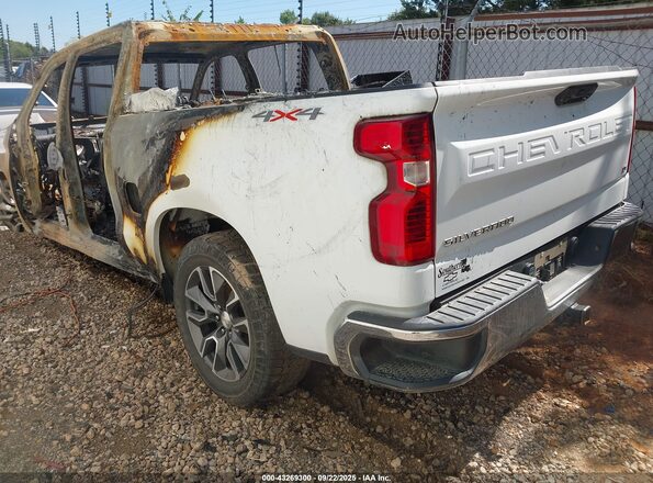 1GCPDDEK8NZ530143 2022 CHEVROLET SILVERADO Белый Задняя левая четверть