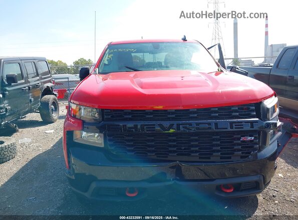 1GCPYCEF0LZ153399 2020 CHEVROLET SILVERADO Red Սարքավորումների վահանակի տեսք
