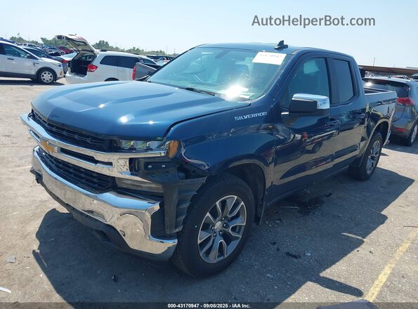 1GCRWCED1LZ162366 2020 CHEVROLET SILVERADO Blue წინა მარცხენა ხედი სამი მეოთხედიდან