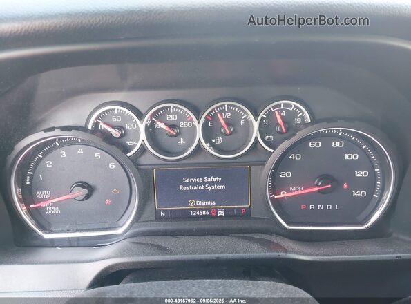 1GCRYDED3LZ233681 2020 CHEVROLET SILVERADO Серебряный Вид задних сидений