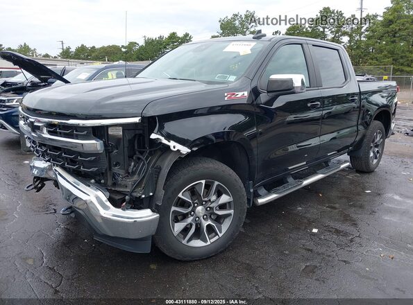 1GCUDDED3NZ523024 2022 CHEVROLET SILVERADO Черный Передняя левая четверть