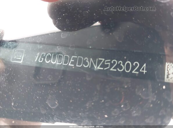 1GCUDDED3NZ523024 2022 CHEVROLET SILVERADO Черный 