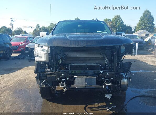 1GCUDJET5NZ577981 2022 CHEVROLET SILVERADO Black ხელსაწყოთა პანელის ხედი