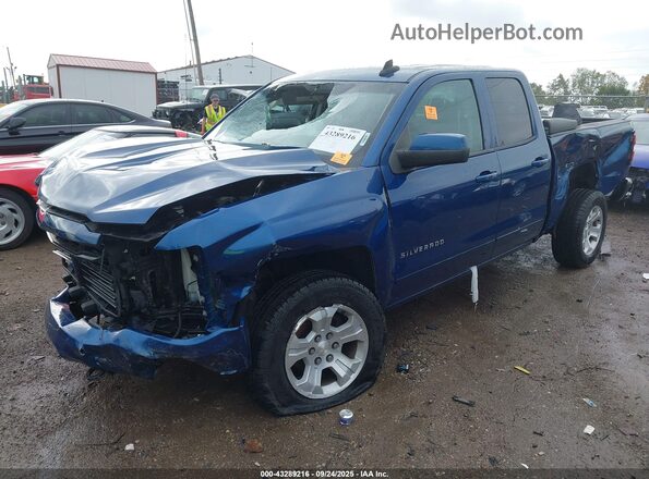 1GCVKRECXHZ357829 2017 CHEVROLET SILVERADO Blue Przód lewy