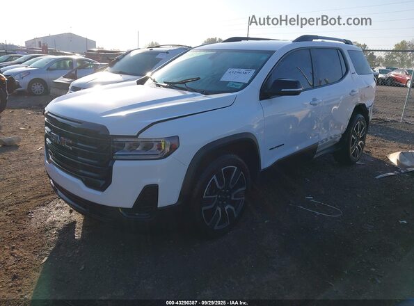 1GKKNKLA9MZ182152 2021 GMC ACADIA White Przód lewy