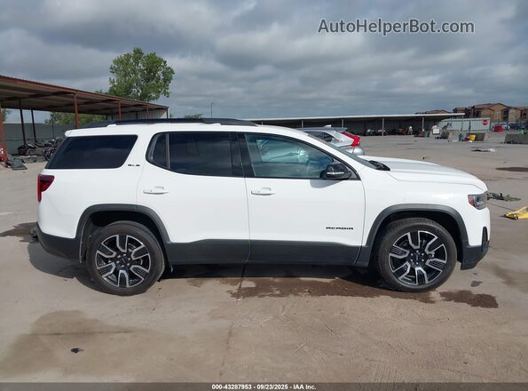 1GKKNKLS0MZ215869 2021 GMC ACADIA Белый Вид задней части салона