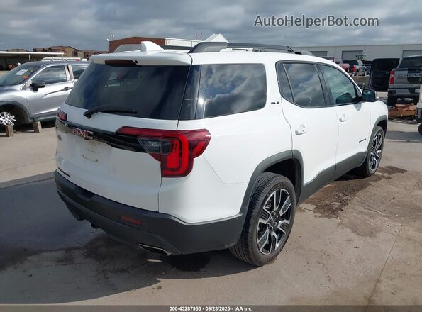 1GKKNKLS0MZ215869 2021 GMC ACADIA Белый Задняя правая четверть