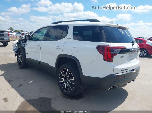1GKKNKLS0MZ215869 2021 GMC ACADIA Белый Задняя левая четверть