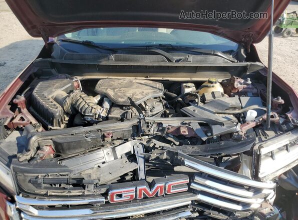 1GKKNKLS3MZ126166 2021 GMC ACADIA Red ძრავის განყოფილების ხედი