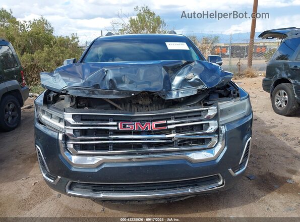 1GKKNKLS8LZ175653 2020 GMC ACADIA Blue Вид щитка приладів