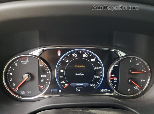 1GKKNLLS6MZ204591 2021 GMC ACADIA Black Вид щитка приладів
