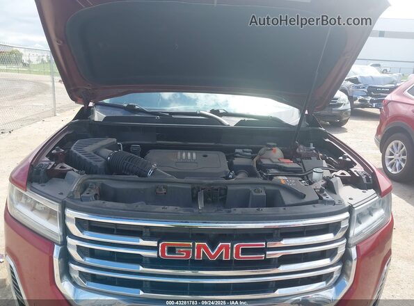 1GKKNML40MZ178500 2021 GMC ACADIA Maroon Հետևի տեսք