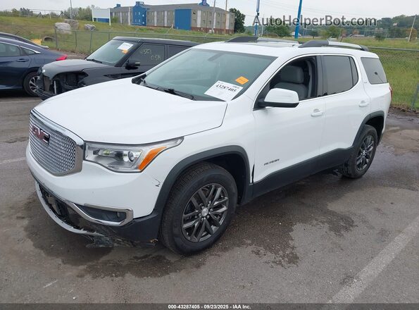 1GKKNMLS6KZ291833 2019 GMC ACADIA White Առջևի ձախ երեք քառորդ տեսարան