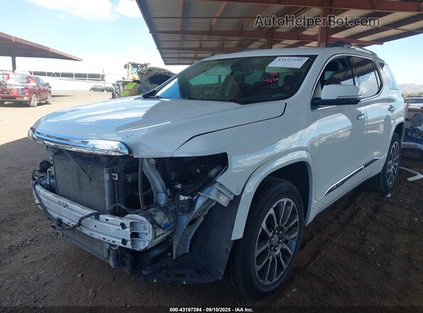 1GKKNPLS0LZ105397 2020 GMC ACADIA White Առջևի ձախ երեք քառորդ տեսարան