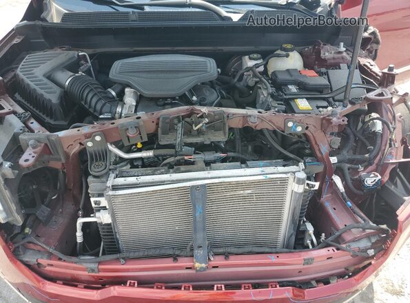 1GKKNPLS8MZ141078 2021 GMC ACADIA Red Вид підкапотного простору