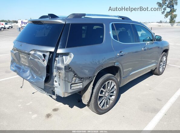 1GKKNXLS0NZ107654 2022 GMC ACADIA Серый Задняя правая четверть
