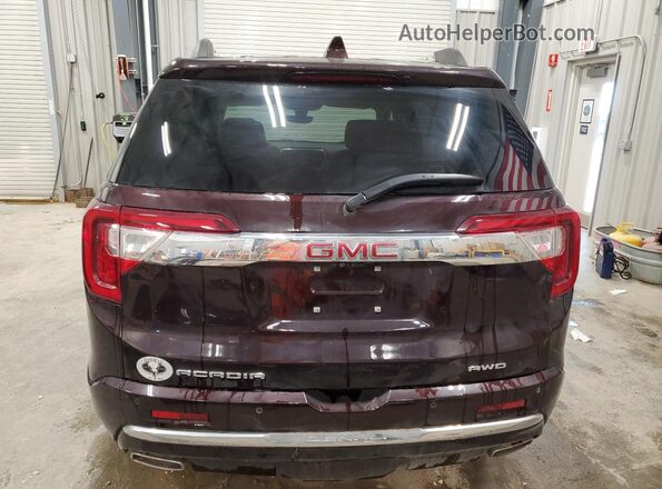 1GKKNXLS8LZ145291 2020 GMC ACADIA Burgundy Հետևի տեսք
