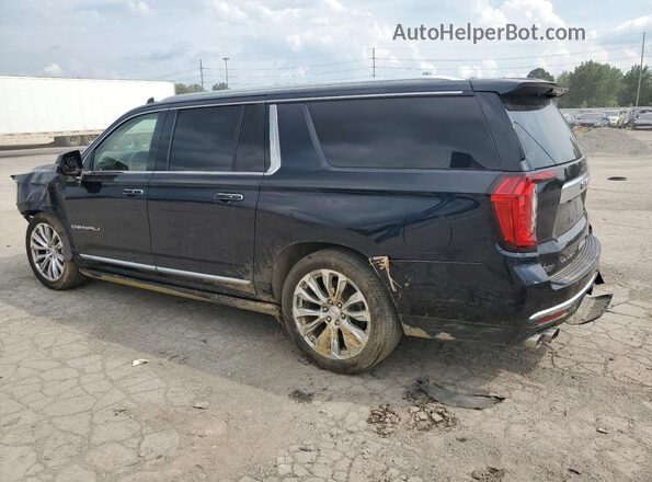 1GKS2JKL4MR250184 2021 GMC YUKON Blue Trasero izquierdo