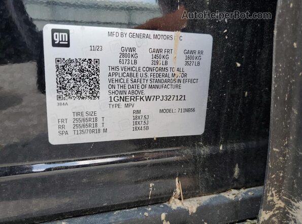 1GNERFKW7PJ327121 2023 CHEVROLET TRAVERSE Black 